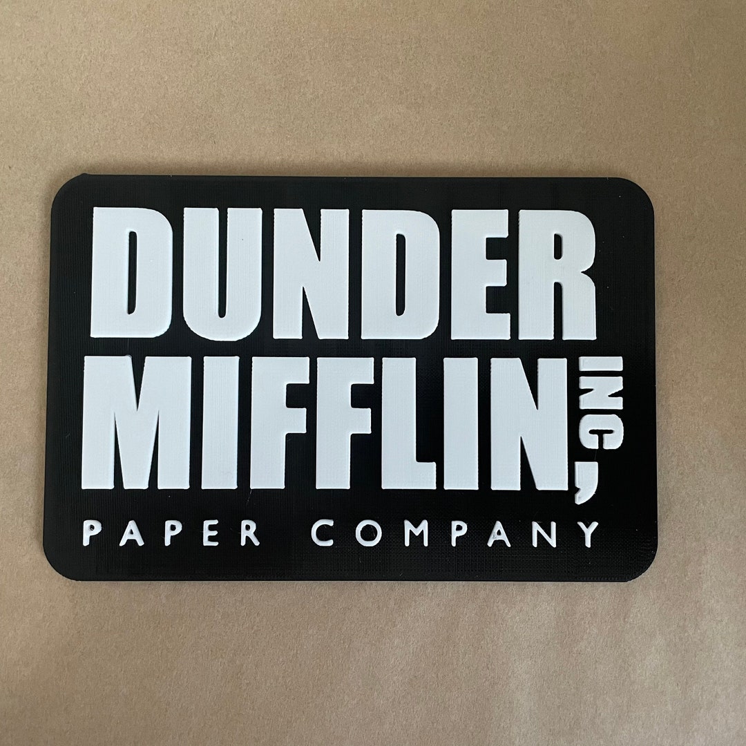 Dunder Mifflin Paper Company Logo Sticker Decal (The Office Funny tv Show)  3 x 4 inch c