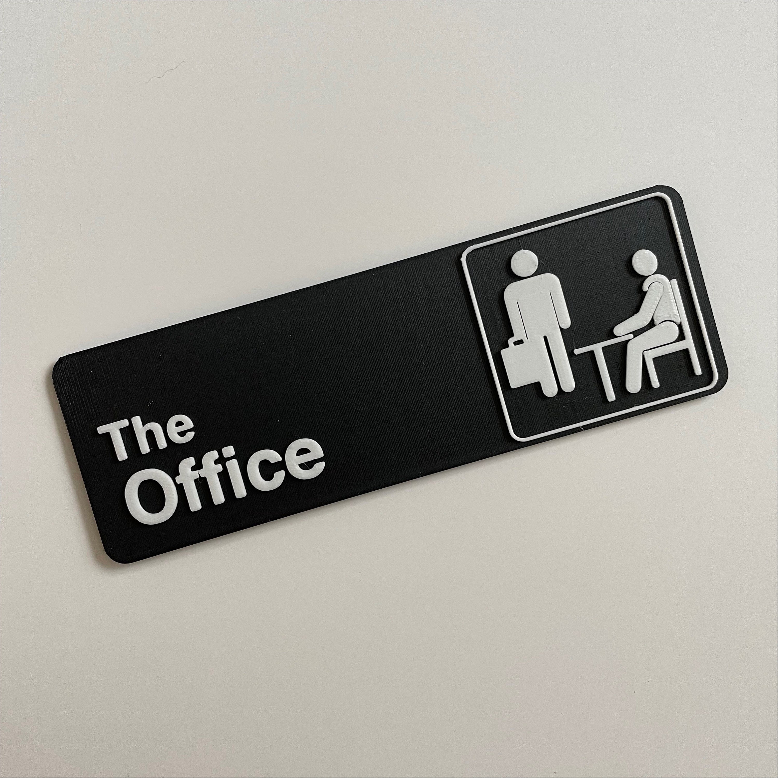 Black dunder Mifflin Logo From Tv Show the Office 3D 