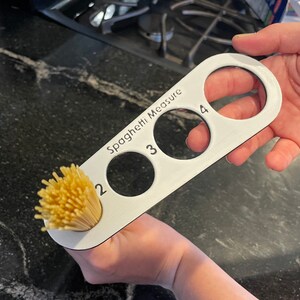 Spaghetti Measure 3D Printed Kitchen Gadgets Pasta Tools Kitchen Tools Pasta Serving Size Tool image 2