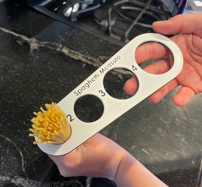Spaghetti Measure 3D Printed Kitchen Gadgets Pasta Tools Kitchen Tools Pasta Serving Size Tool image 2