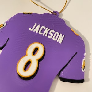 Coming back for Christmas Season 2025! Ravens&#39; Roar: Ravens Player Ornaments - Jackson, Flowers, and Custom Player Designs!