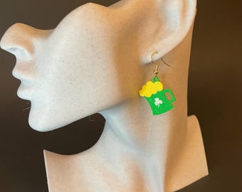 St. Patrick’s Day Beer Earrings – Get Shamrocked in Style!