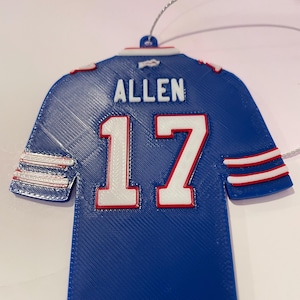 Josh Allen Christmas Ornament: Buffalo Bills Pride, 3D Printed
