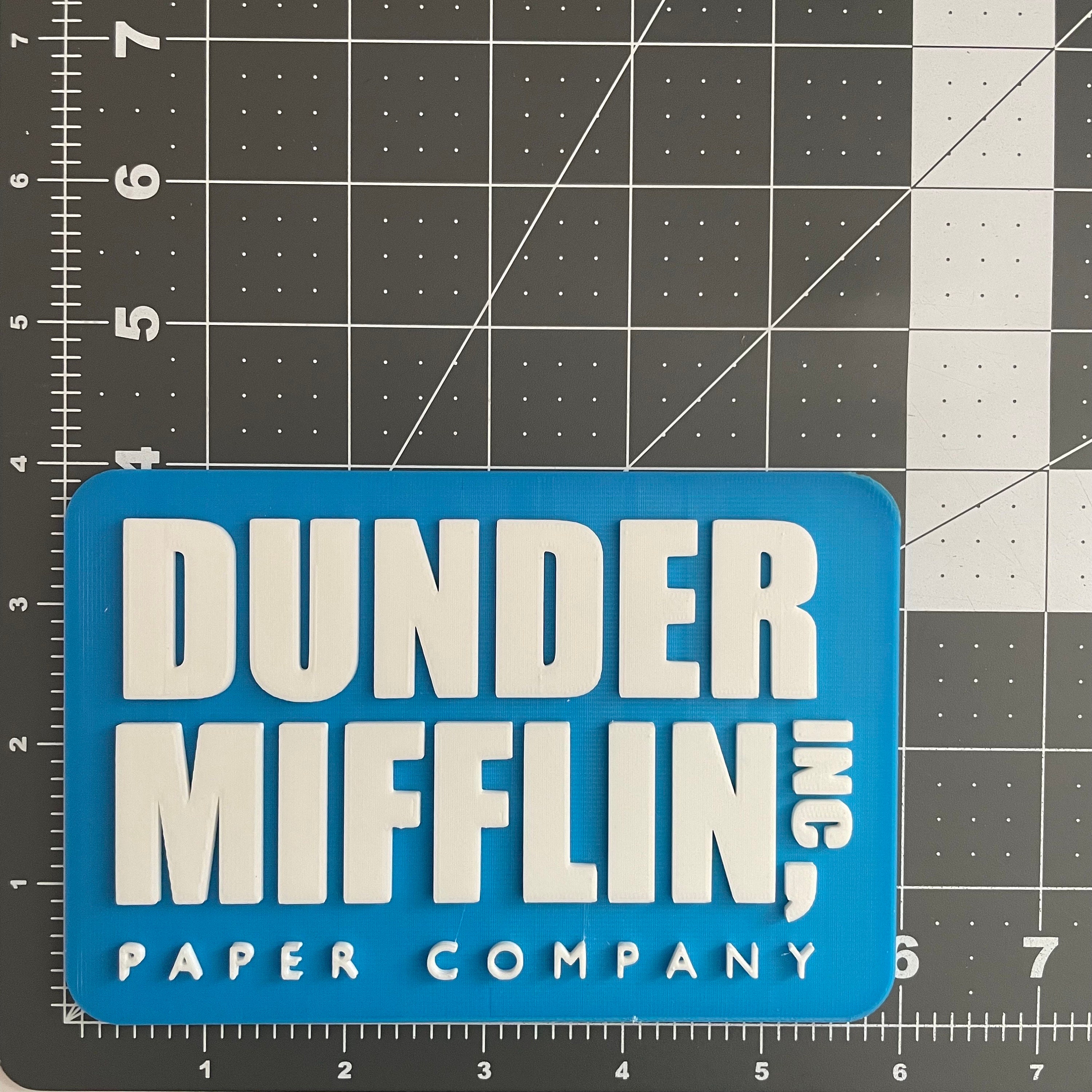 The Office - Dunder Mifflin Paper Company Logo - Light Blue | Metal Print