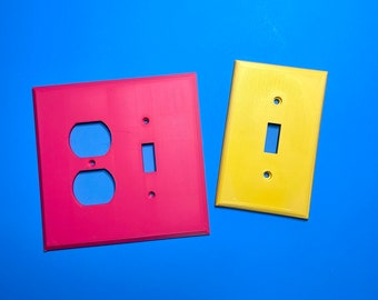 Custom Colorful Light Switch Plates - Brighten Your Space with Personalized Decor