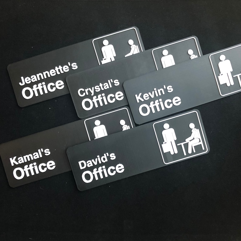 Personalized Door sign from tv Show “The Office” | Your name’s Office 3D Printed 