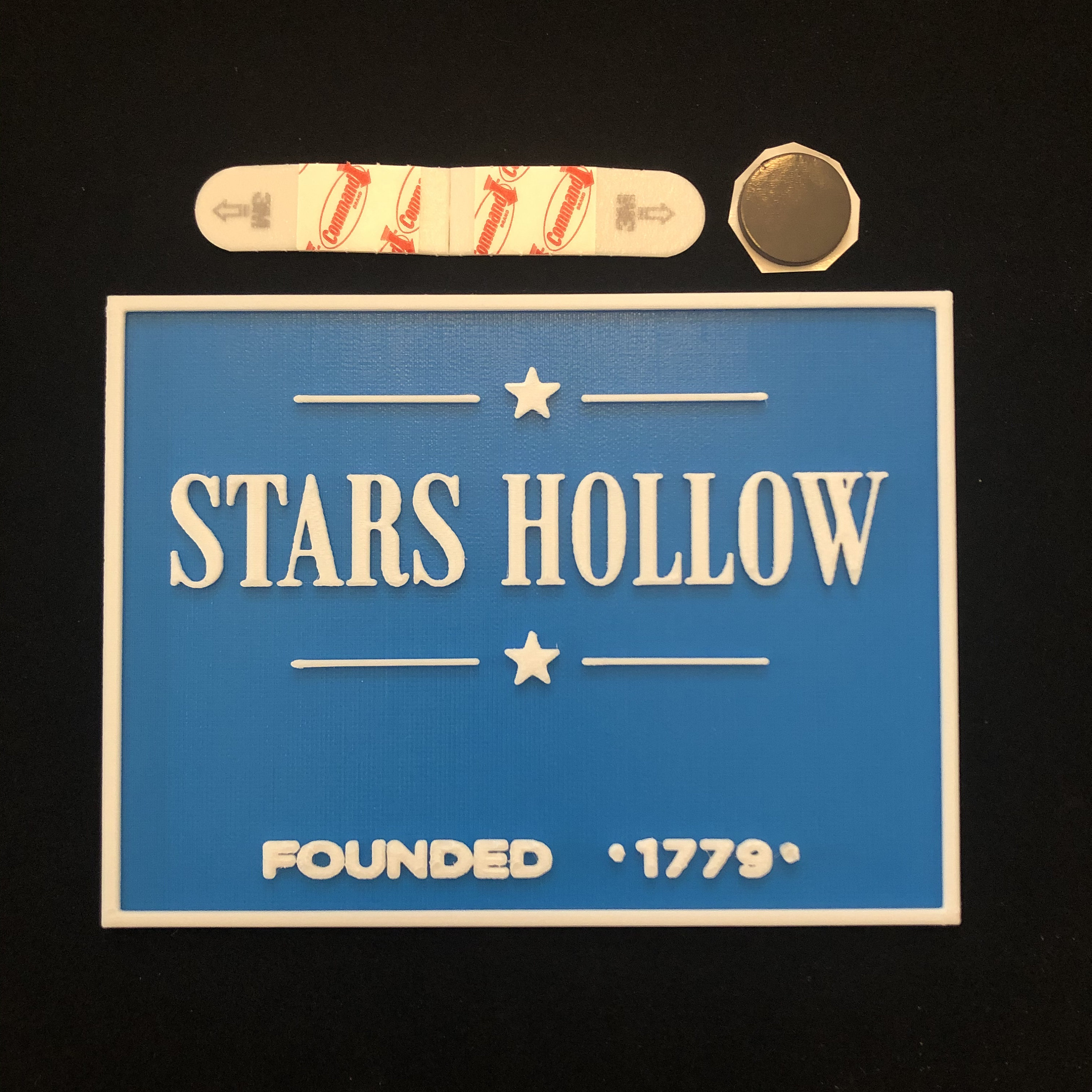 Stars Hollow Town Sign 3D Printed from TV show Gilmore Girls Etsy