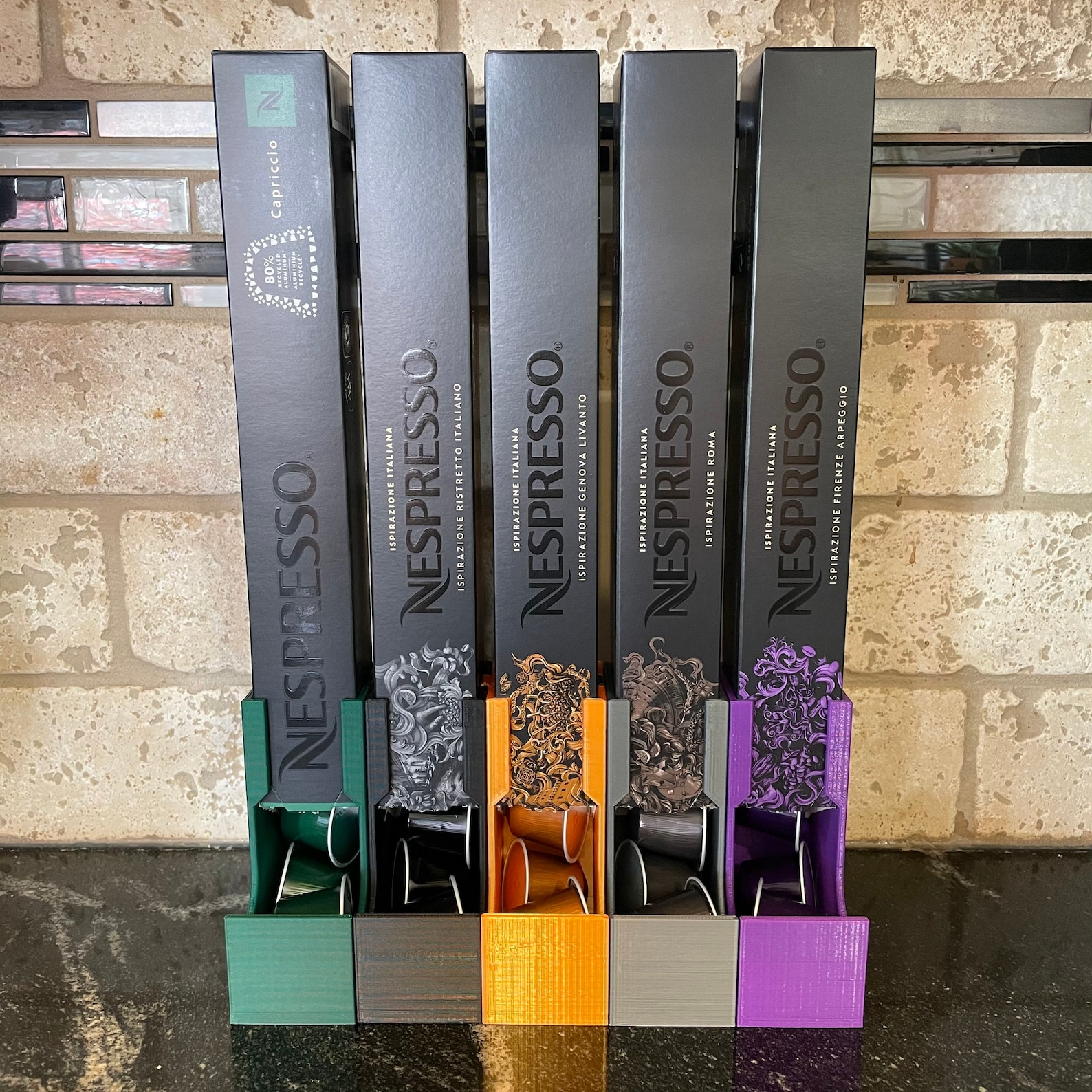 Nespresso Packaging Modular 3D Printed Nespresso Pods Dispenser: Modular Kitchen Organizer - Etsy