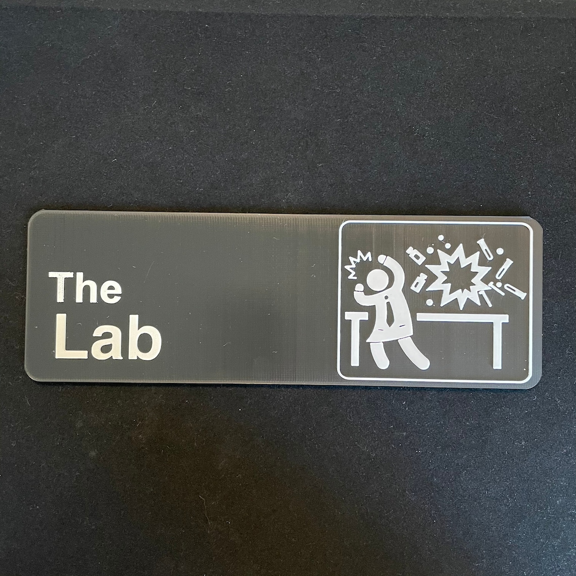 The Lab Sign Laboratory 3D Printed Sign Lab Door Sign Etsy
