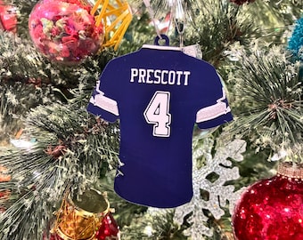 Dak Prescott Christmas Ornament: 3D Printed Cowboys Fan Gift