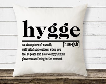 Pillow Cover - Hygge Definition