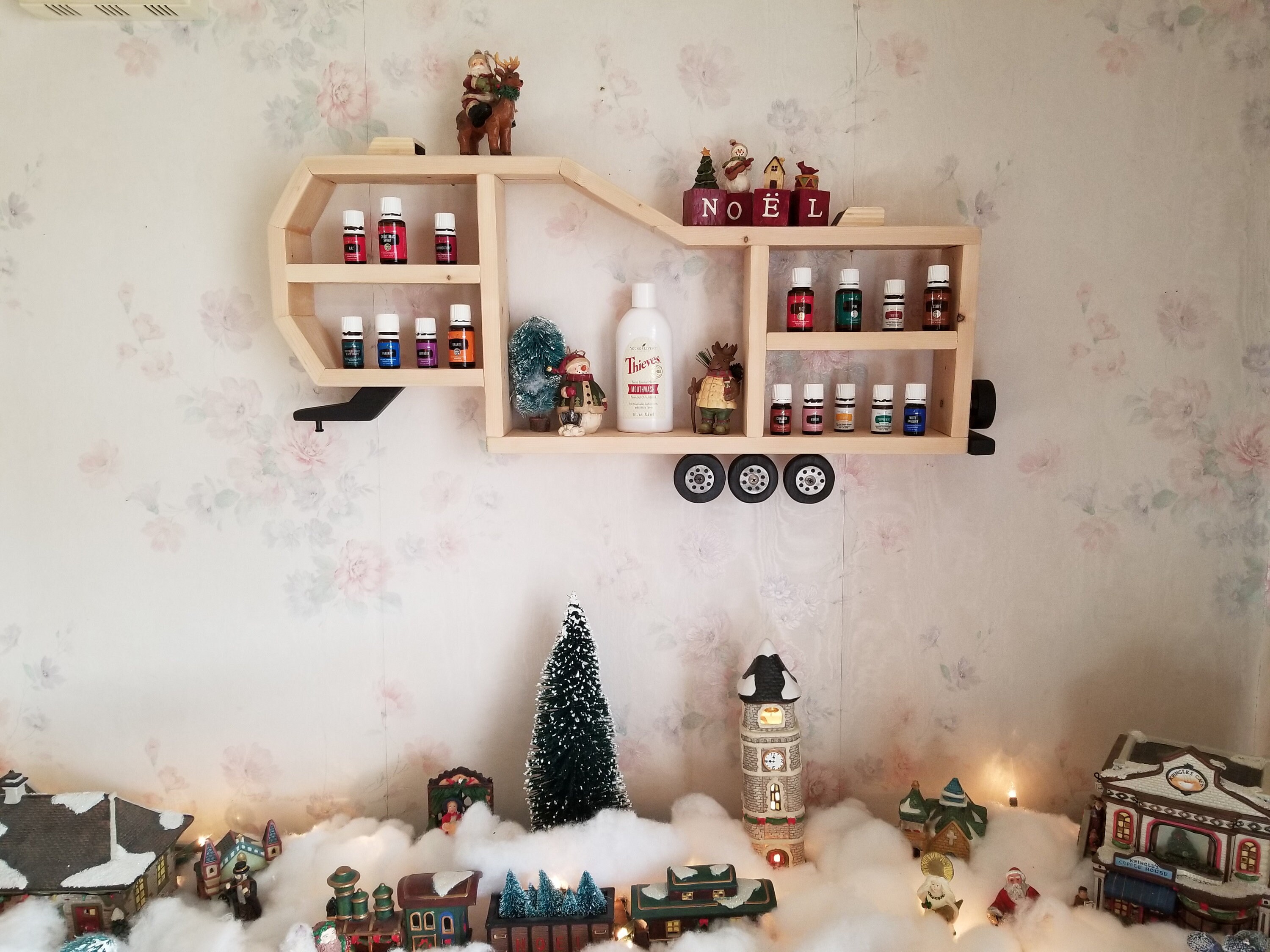 Estante de madera RV de 5a rueda / estante de curio / estante | Etsy