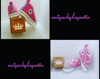 Bedazzled Converse Infant Shoes