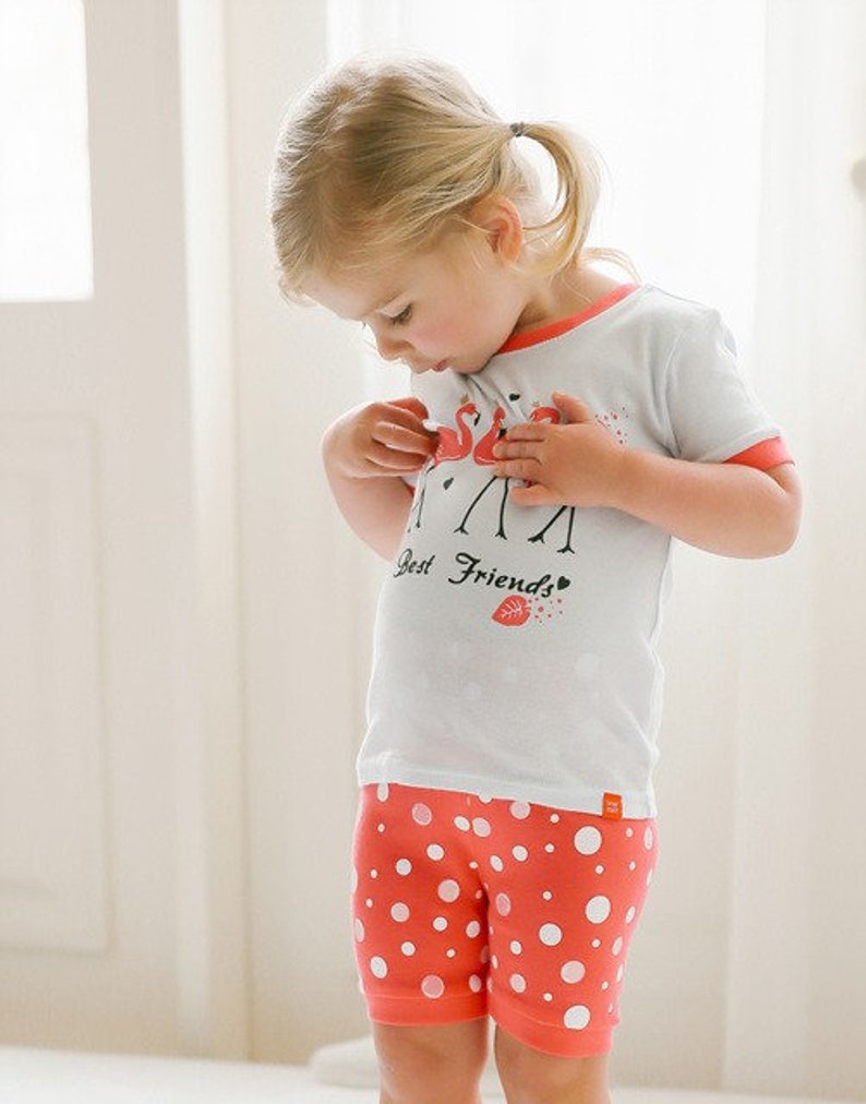 Summer Girls Short Sleeve Pajamas for 1 to 7 years old Etsy