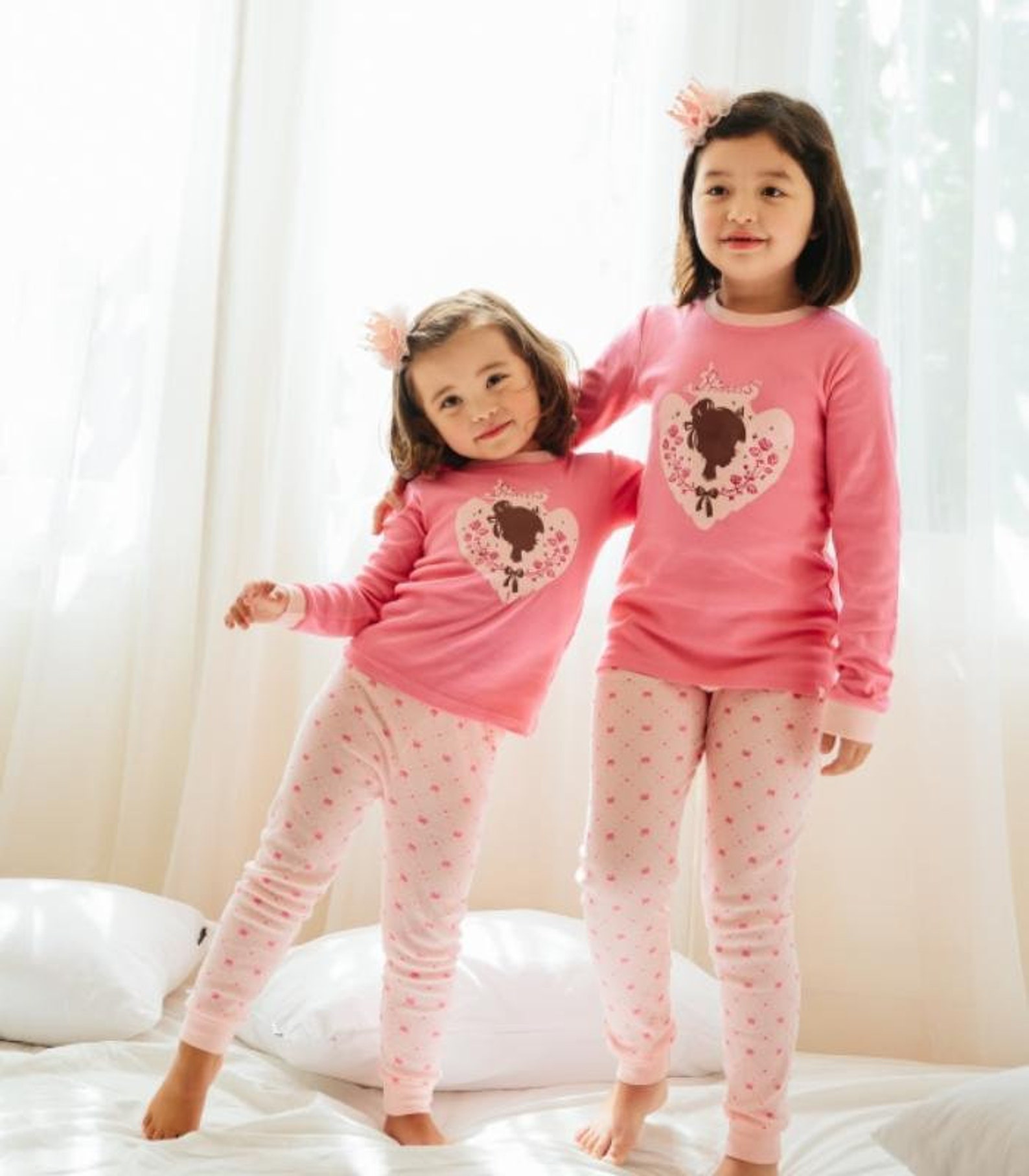 Princess Pink Girls Pajamas for 1 to 12 Years Old Girls Etsy