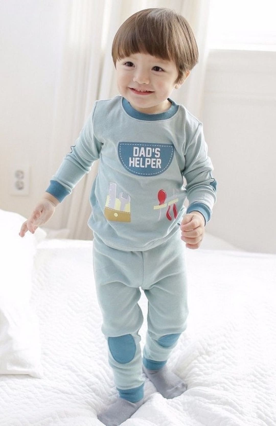 Daddy's Helper Long Sleeve Pajama Sets for 1 to 7 Years - Etsy