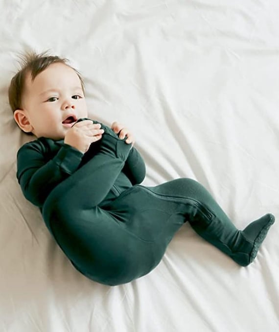 Christmas Green Baby Footed Sleepers Charcoal Baby Footie Pajama