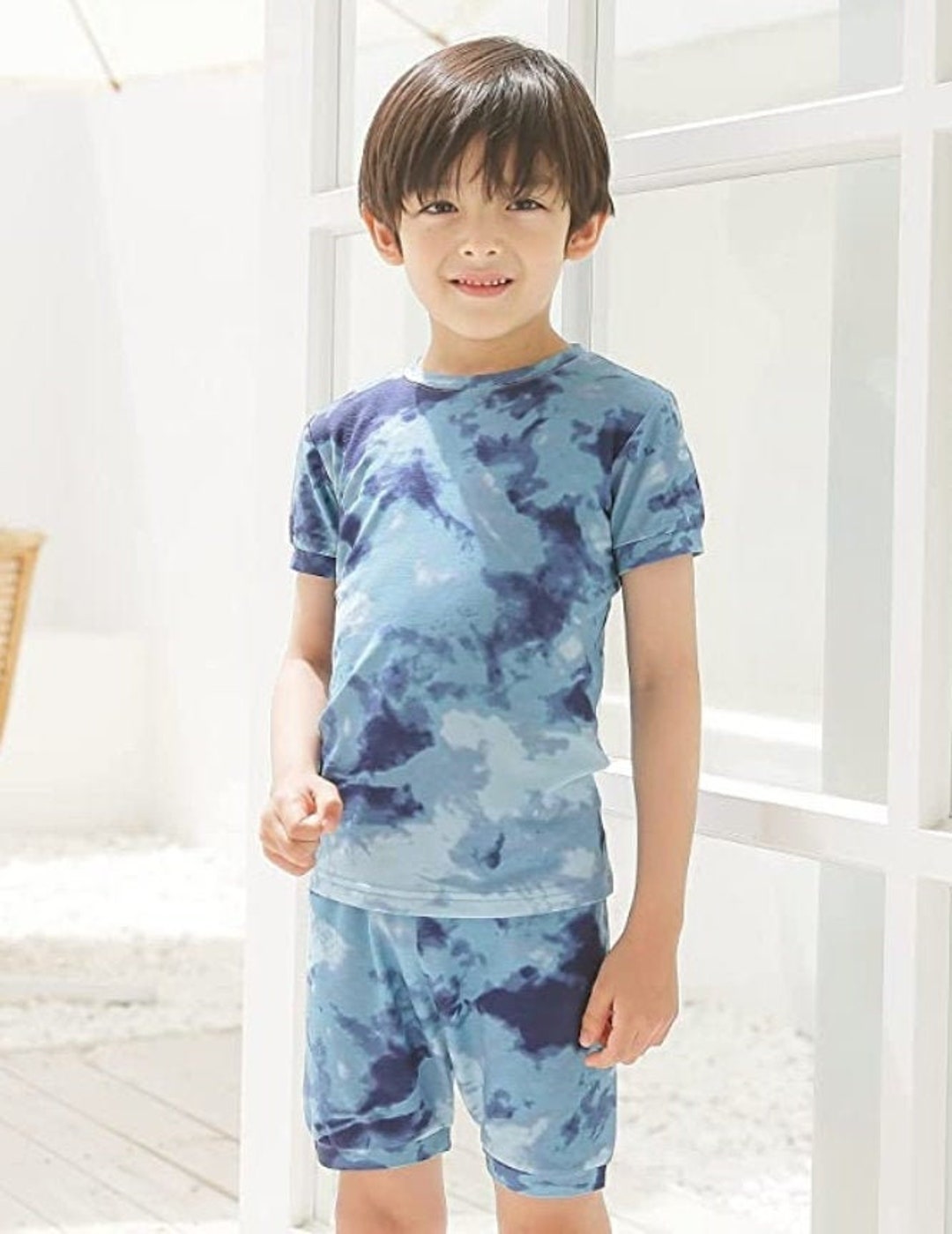 Tie Dye Summer Pjs for 1 to 8 Yo Baby Tie Dye Short Sleeve - Etsy