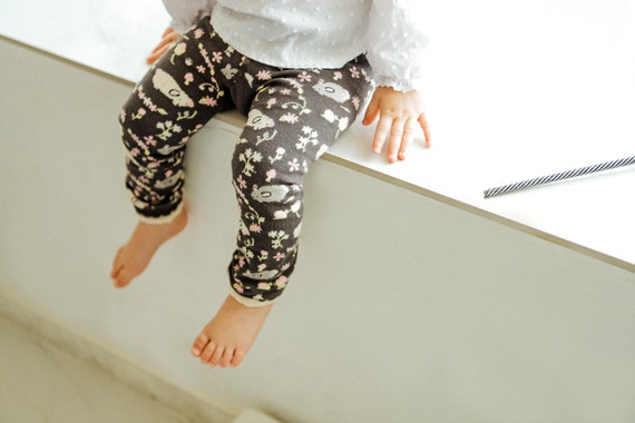 Baby Girl Lace Leggings Coral Pink