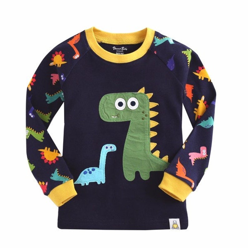 Boys Pajamas for Dino Lovers Toddler Boys Dinosaur Pajamas | Etsy