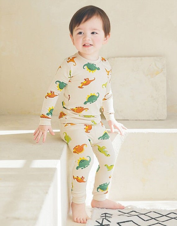 Pijama Infantil Modal Estampado Dinosaurios y Coches, Pijamas de Modal Muy  Suaves de 6 meses a 12 años Jurassic Dino, Retro Cars -  España