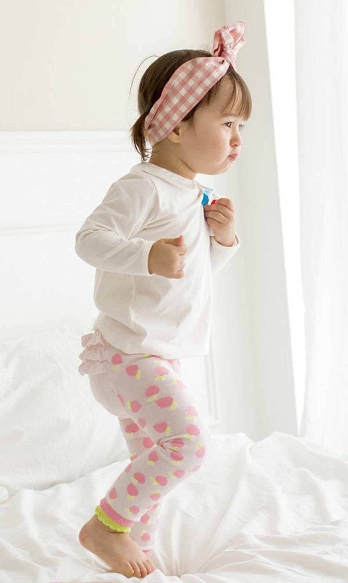 Baby Girl Frill Leggings for Everyday Infant Apple Pink Etsy New Zealand