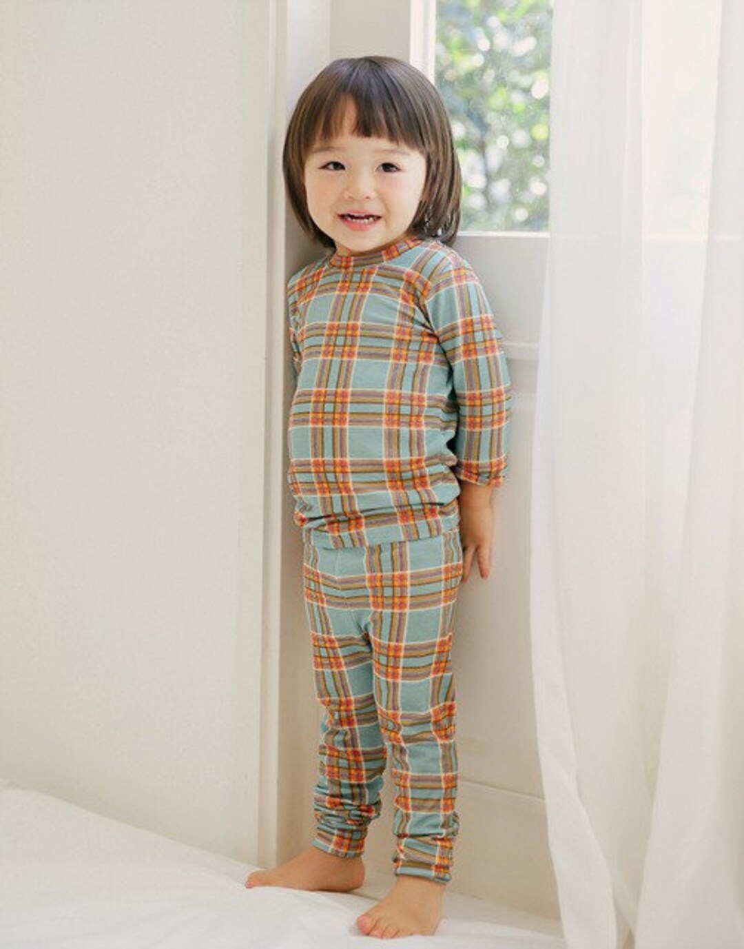 Tartan pyjamas child hot sale