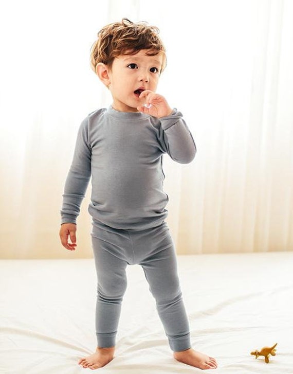 Modal Solid Color Kids Pajamas, Baby Modal Pajama Set, Toddler Soft Pajama  Setpowder Blue, Mint, Dark Blue, Navy 