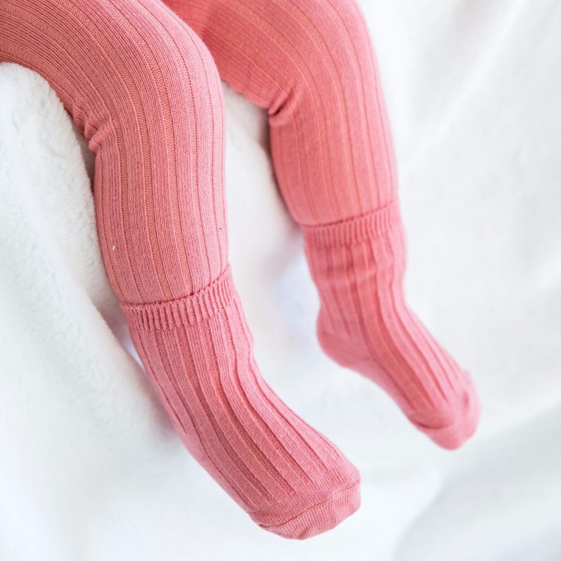 Baby Girl Tights and Socks Set Ribbed Leggings and Socks Etsy
