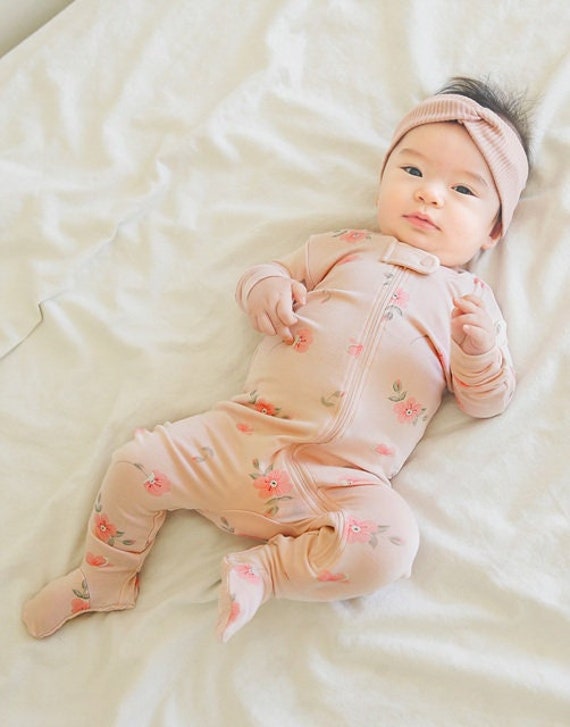 Floral sleepers baby girl hot sale