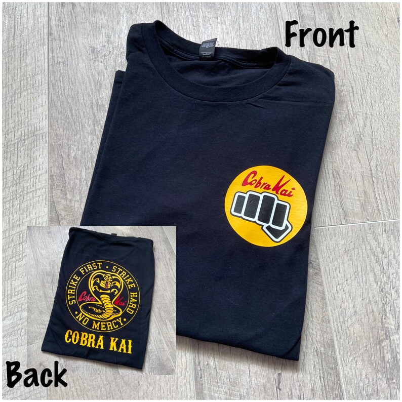 Throwback Tee The Karate Kid Cobra Kai 2 SIDED