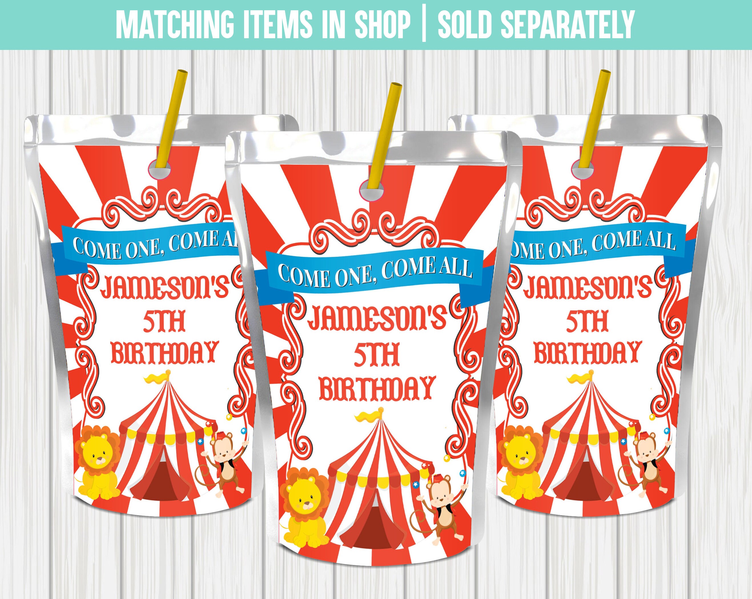 Editable Circus Bubble Label Carnival Bubble Label Circus Etsy