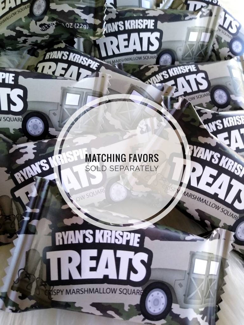 Editable Camouflage Chip Bag Birthday Baby Shower Party Etsy