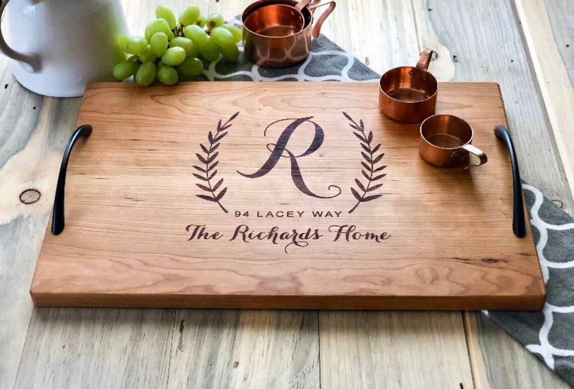Personalized Serving Tray Etsy