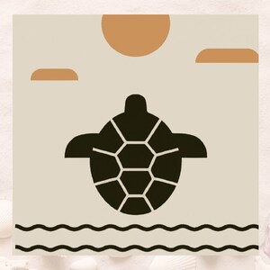 turtle png - turtle art - turtle wall art - turtle eps- turtle art svg - turtle clipart - turtle graphic - turtle DXF - ocean png -