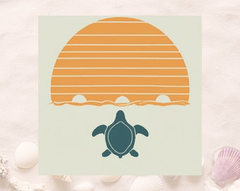 turtle png - turtle art - turtle wall art - turtle EPS- turtle art svg - turtle clipart - turtle graphic - turtle DXF - ocean png -