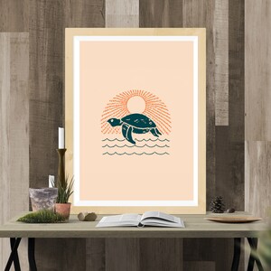 turtle png - turtle art - turtle wall art - turtle eps - turtle art svg - turtle clipart - turtle graphic - turtle DXF - ocean png -