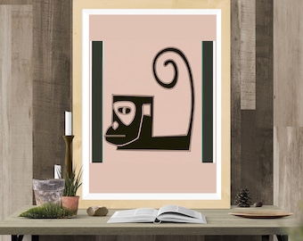 monkey png - monkey art - monkey wall art - monkey EPS - monkey wall art - monkey clipart - monkey graphic - monkey DXF - zoo png - zoo dxf