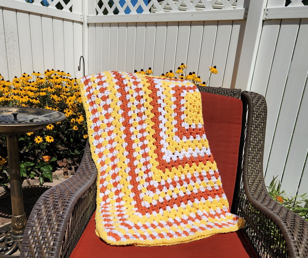 Standard Granny Square Lap Blanket Etsy