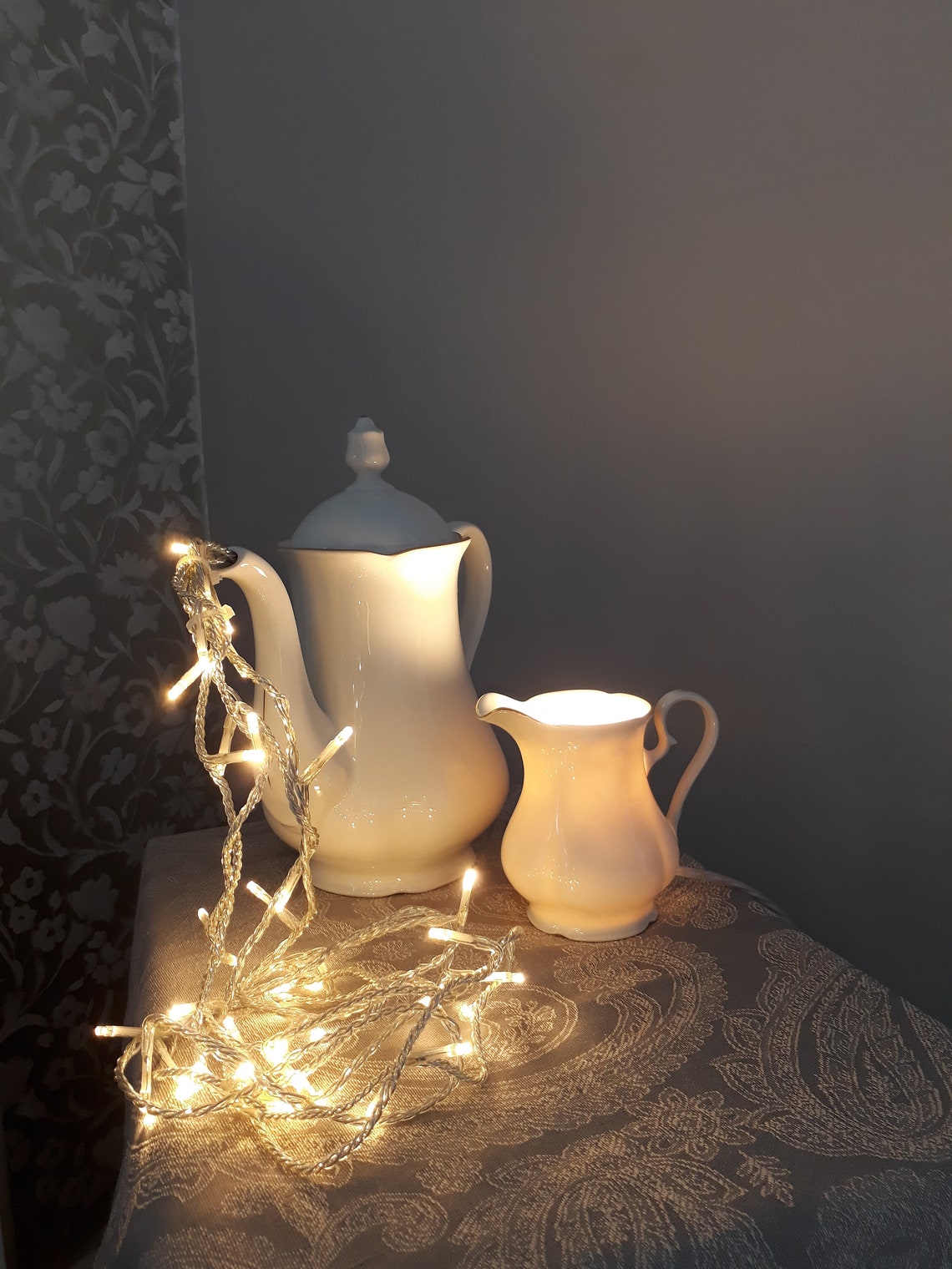 Milk Jug Lamp Plug in Bedside/table Light Etsy