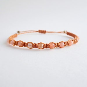 sun | macramé bracelet, sunstone, self, divine masculine, life force, consciousness, power, creative, identity, vitality, highest potential