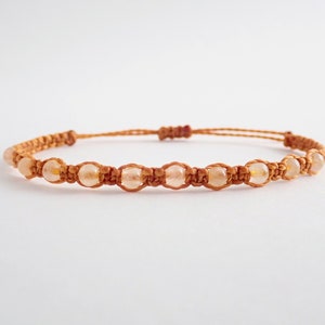 solar plexus chakra | macramé bracelet, citrine, willpower, confidence, courage, independence, freedom, strength, action, purpose, identity