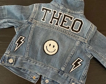 CUSTOM Jean Jacket for Boy/Girl/Gender Neutral *** Pick Your Own Patches! - Includes Unlimited Patches!!!***