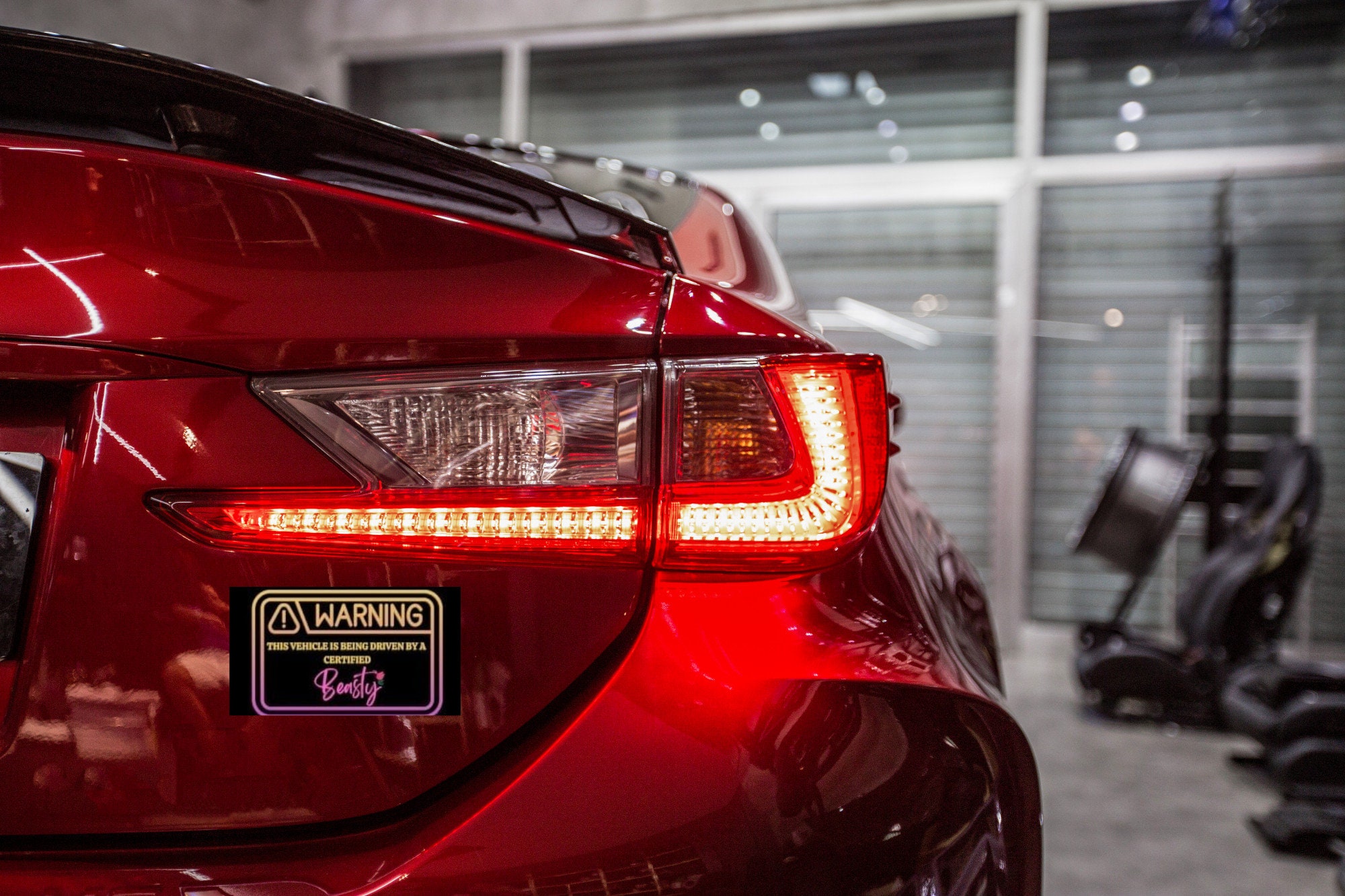 Car Warning Sticker Car Warning Sticker for Girls Car - Etsy