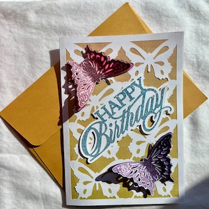 Happy Birthday Butterfly Card