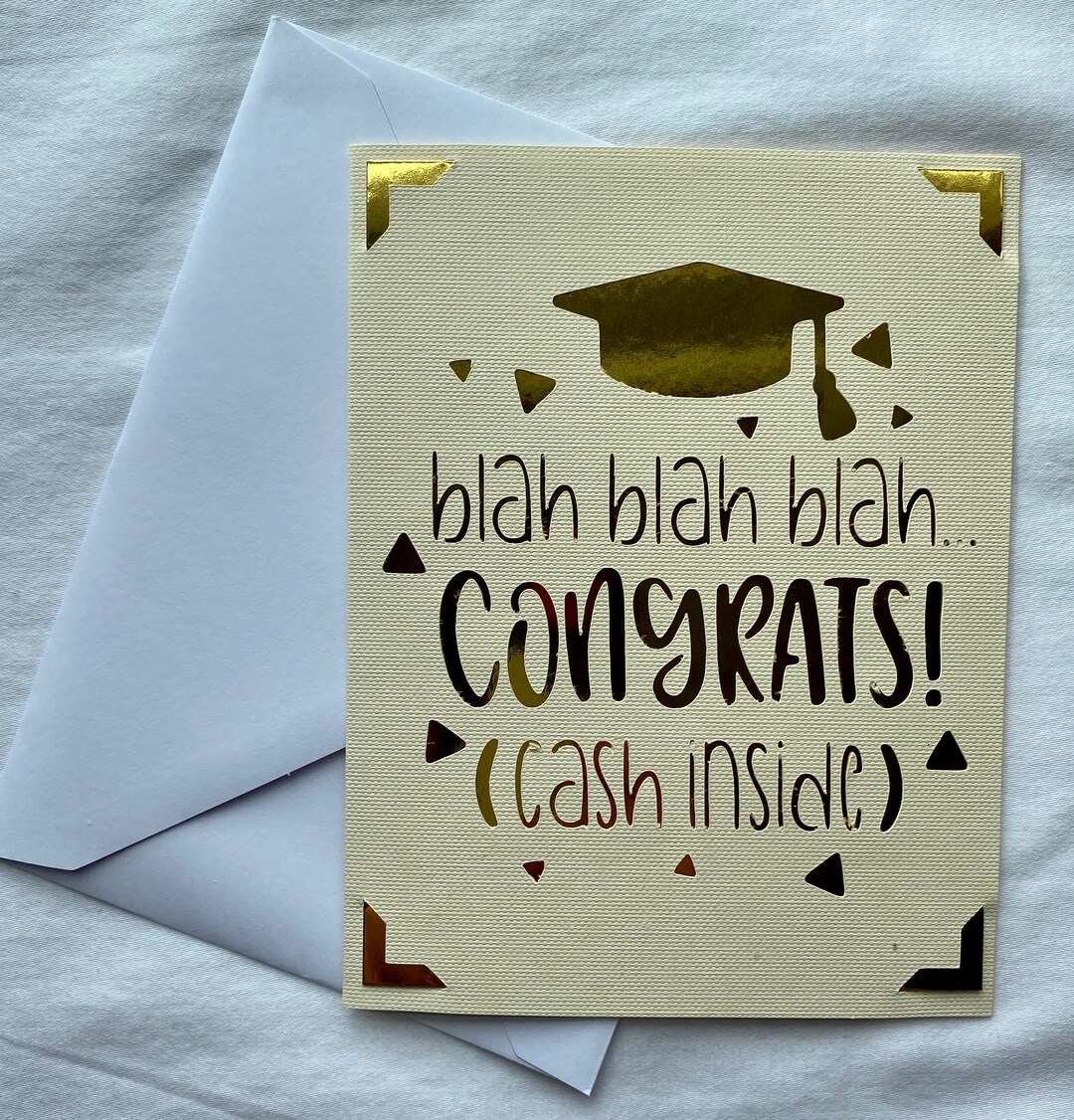 Congratulations Cash Card - Etsy