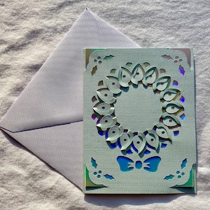 Folded Wreath Holiday Card