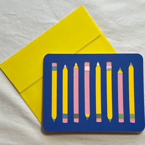 Pencil School Card
