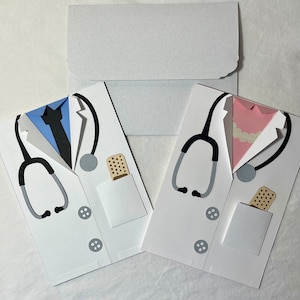 Doctor White Coat Graduation Card