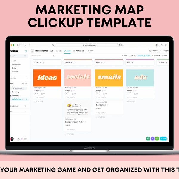 Marketing Map Template Etsy